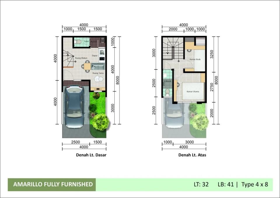 Amarillo Village Tipe lebar 4 4 x 8